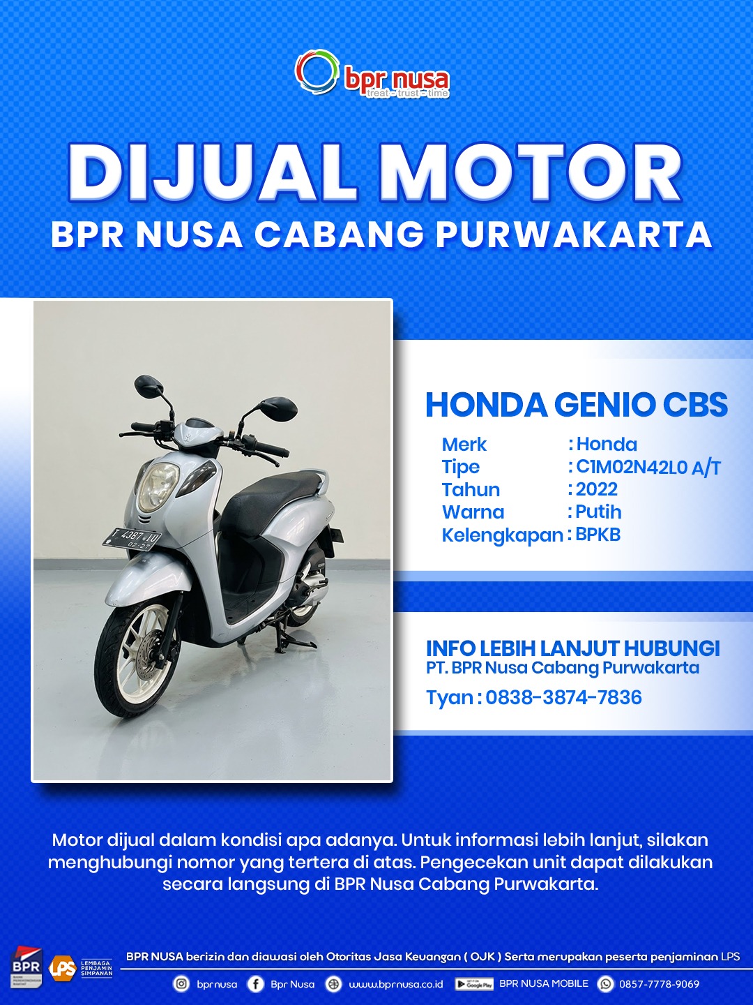 HONDA GENIO CBS